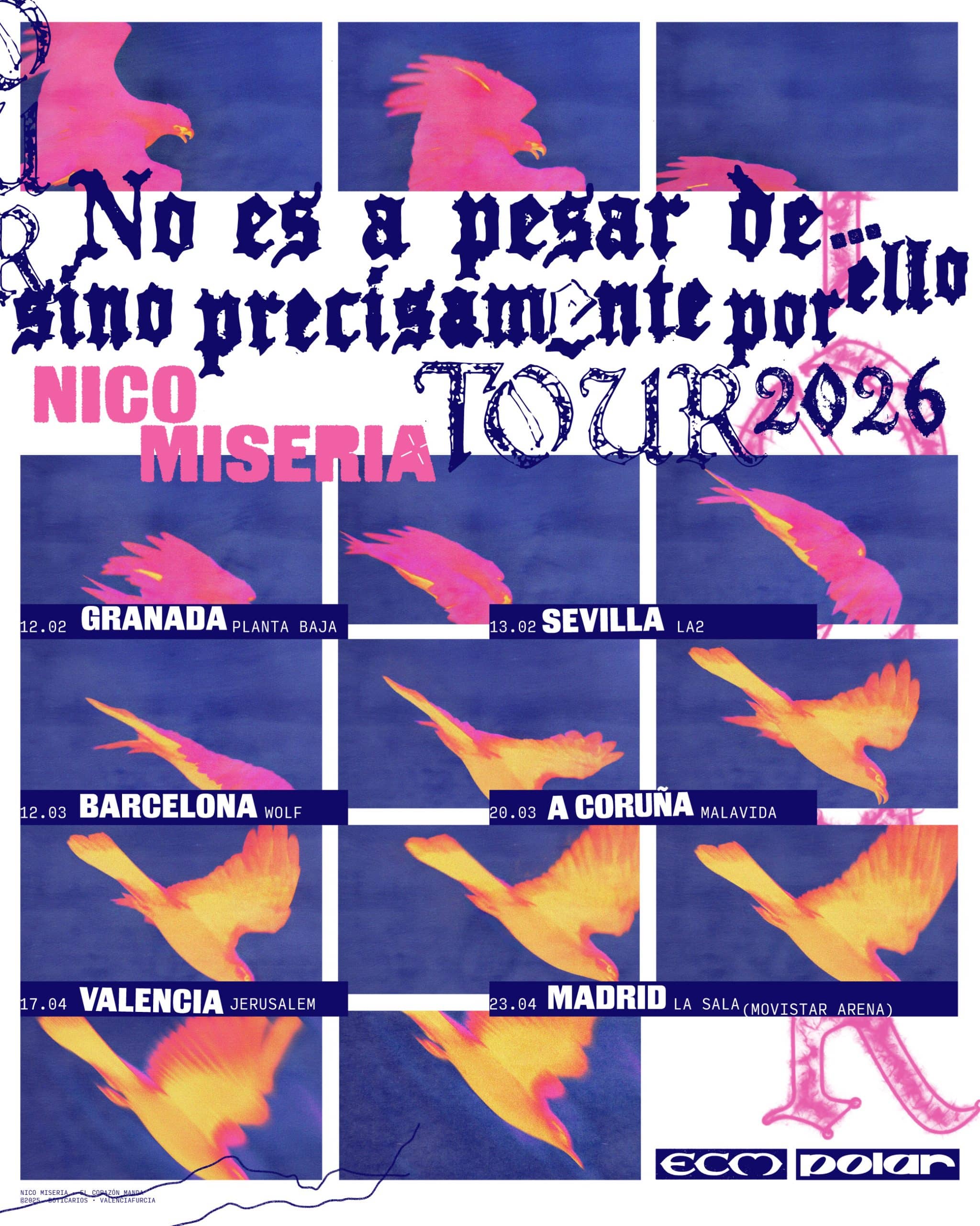 Nico Miseria lleva a los escenarios su nueva gira “No es a pesar de… sino precisamente por ello