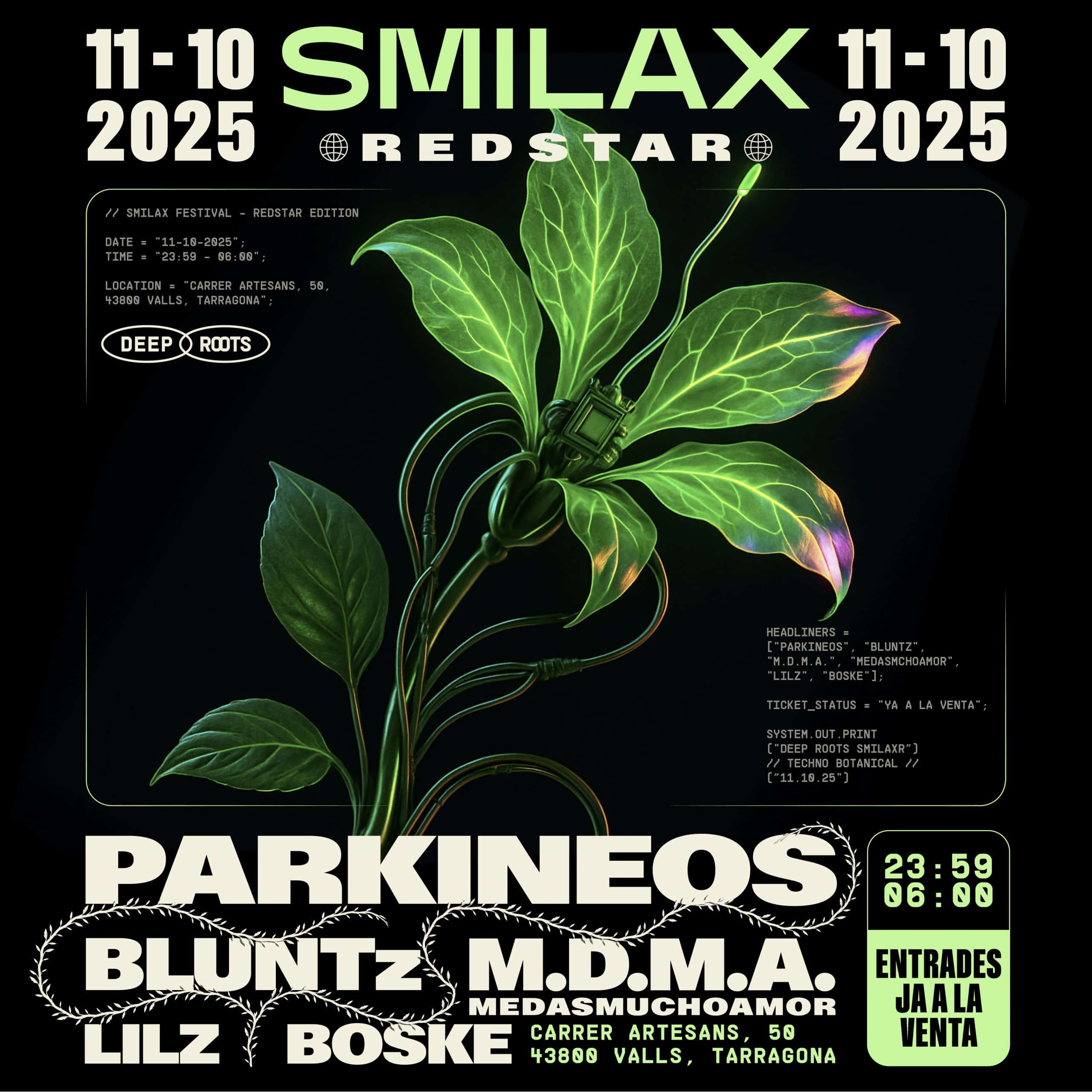 Smilax en Redstar