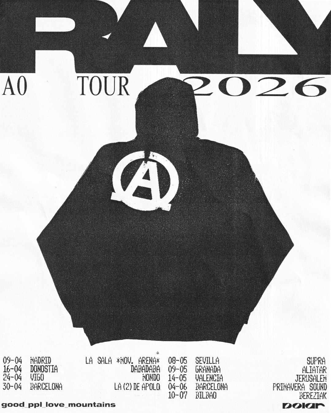 RALY anuncia la gira “A0”  y abre una nueva etapa en su trayectoria