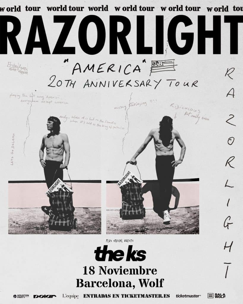 RAZORLIGHT celebran el 20º aniversario de su álbum más icónico con una gira que hará parada en Barcelona