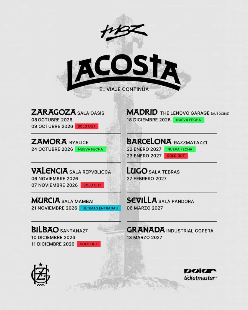 LACOSTA TOUR: HARD GZ amplía su gira con nuevas fechas